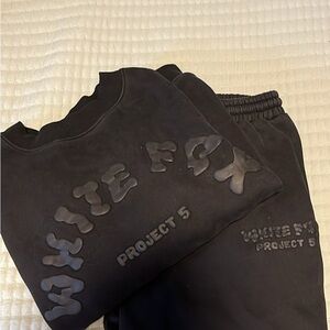 White Fox Boutique Black Track Pants & Joggers